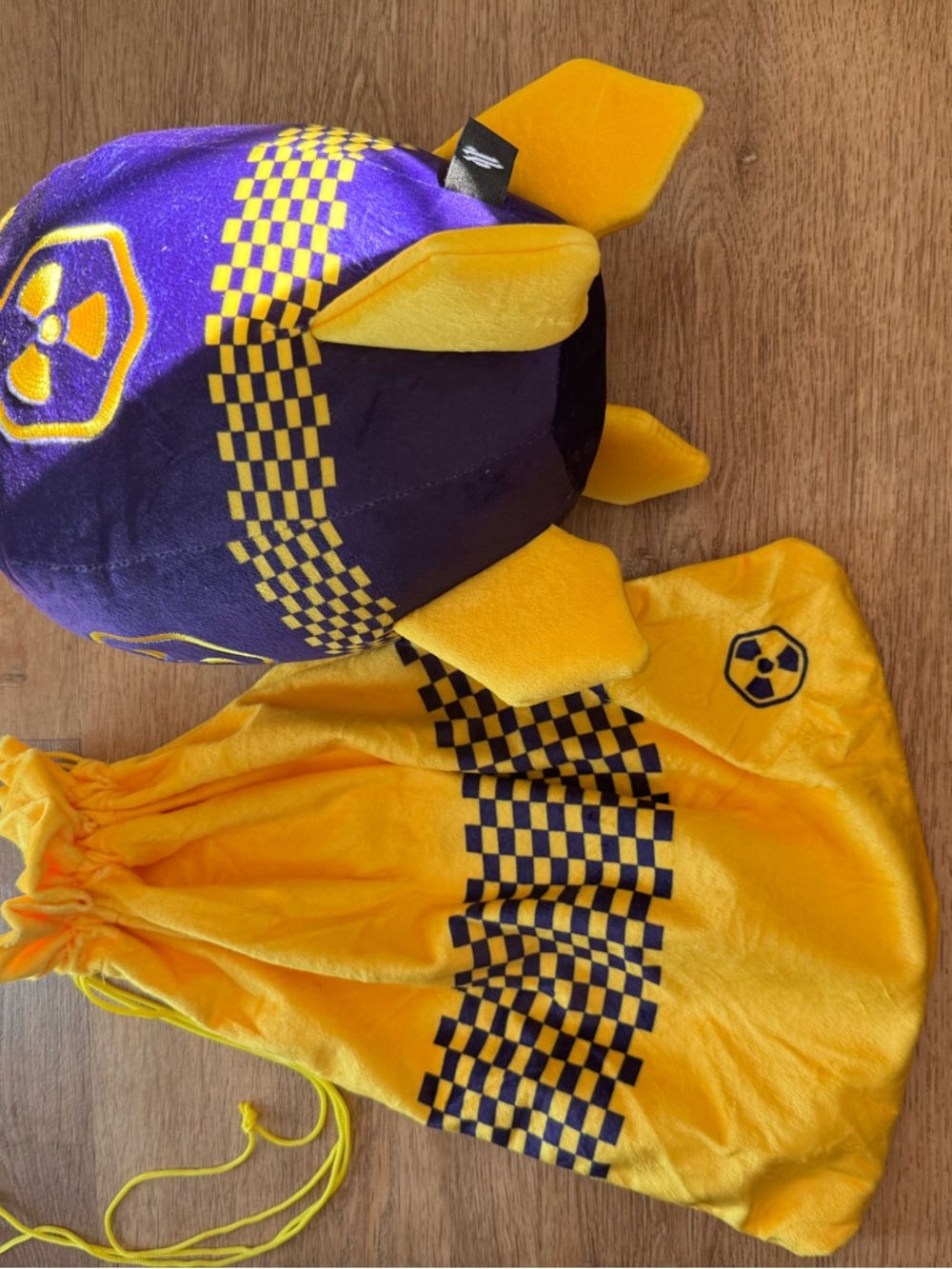 NUKE ROBLOX plushie Quatan Pls Donate new with drawstring bag
